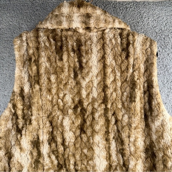 Catherine Malandrino Faux Fur Size 1X Vest Boho Y2K Hippie‎ Western Mobwife - Picture 11 of 11